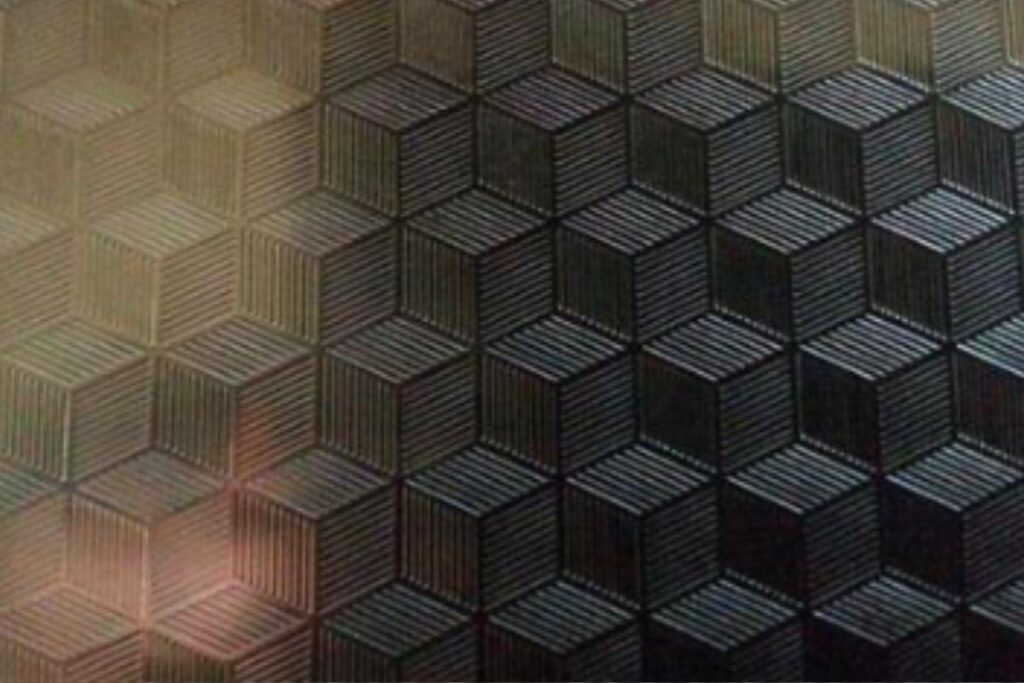 3D Cubes Embossed in usa