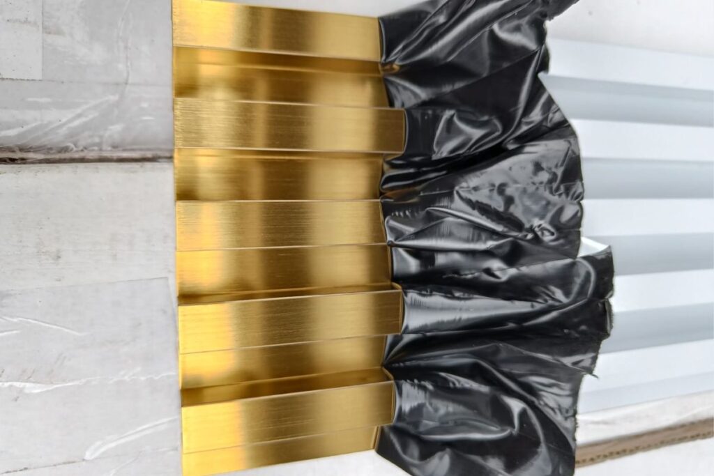 SS Gold Mirror Fluted Panel in usa